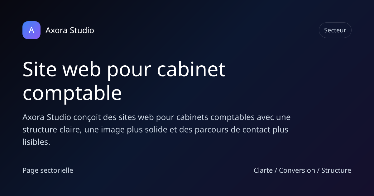 Site web pour cabinet comptable