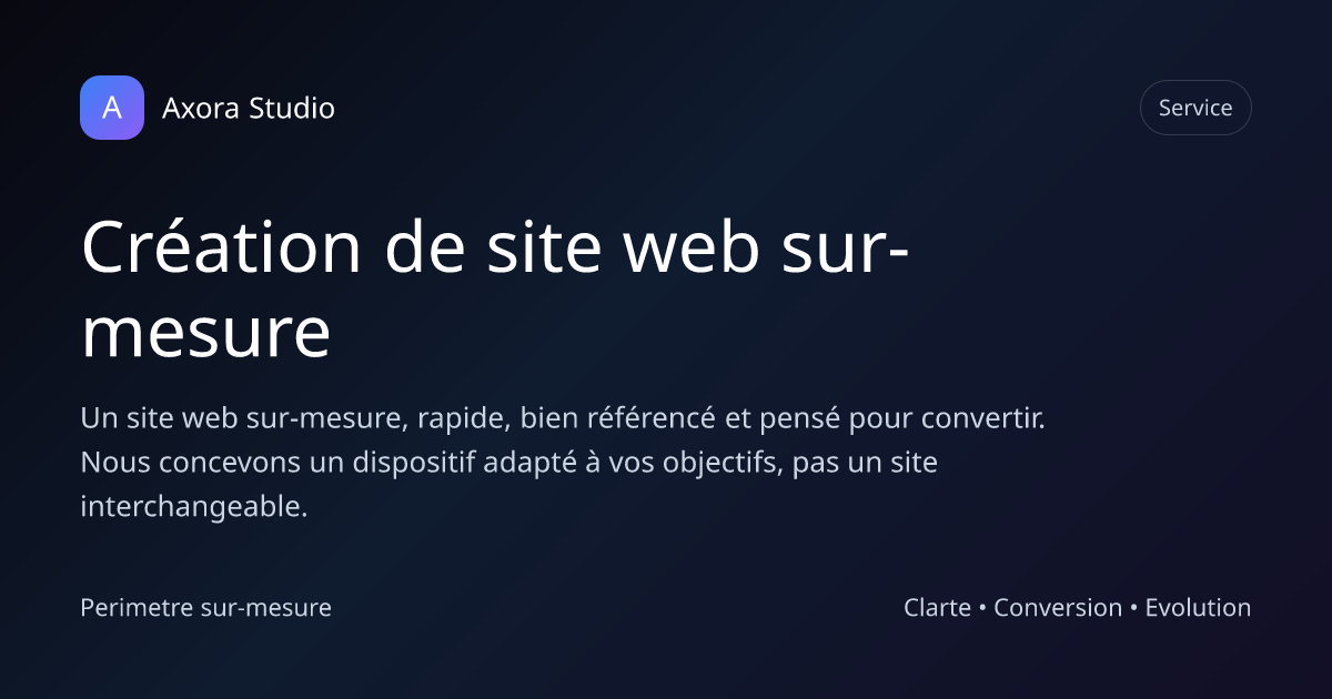 Illustration d'un projet de création de site web sur-mesure