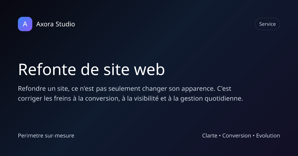 Illustration d'une refonte de site web